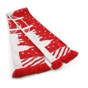 Tower Bridge Christmas Scarf (One Size) (Red/White)