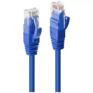 LINDY 45470 RJ45 Network cable, patch cable 0.30 m Blue