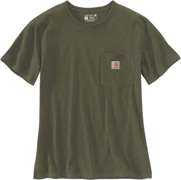 Carhartt Workwear Pocket Womens T-Shirt, green, Size XS