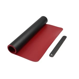 Large Desk Mat M&W Black/Red