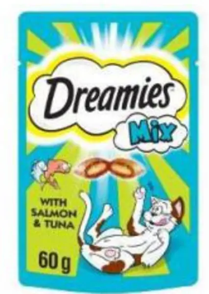 Dreamies Mix Salmon and Tuna Cat Treats 60g