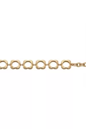 Ladies Orla Kiely Gold Plated Open Flower Bracelet B4991