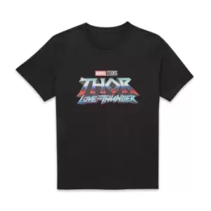 Marvel Thor - Love and Thunder Logo Unisex T-Shirt - Black - 5XL