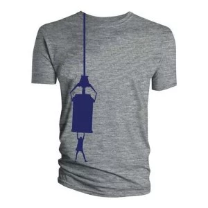 Doctor Who - Tardis Hang Mens XXX-Large T-Shirt - Grey