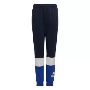 adidas Colourblock Joggers Kids - Legend Ink / White / Royal Blu