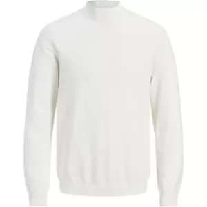 Jack and Jones High Neck Knit - White