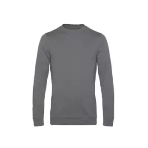 B&C Mens Set In Sweatshirt (2XL) (Elephant Grey)