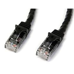 StarTech.com 50ft Black Gigabit Snagless RJ45 UTP Cat6 Patch Cable