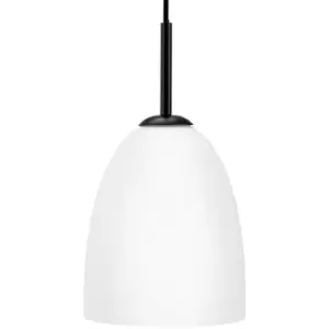 Dyberg Larsen Jazz Opal, Black Dome Pendant Ceiling Light 18cm