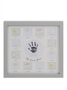 Celebrations Multi Aperture Frame Grey With Ink Pad