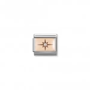 Nomination Composable Classic Rose Gold Point Of Light Link 430303/05