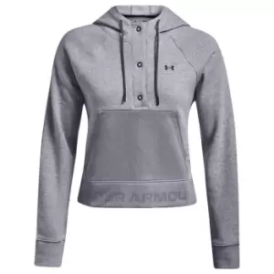 Under Armour Armour RiFl Mesh Hoodie Womens - Grey