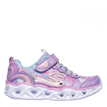 Skechers Heart Light Child Girls Trainers - Lavender/Multi