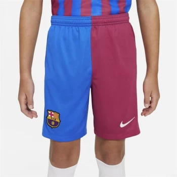 Nike Barcelona Home Shorts 2021 2022 Junior - Blue/Red