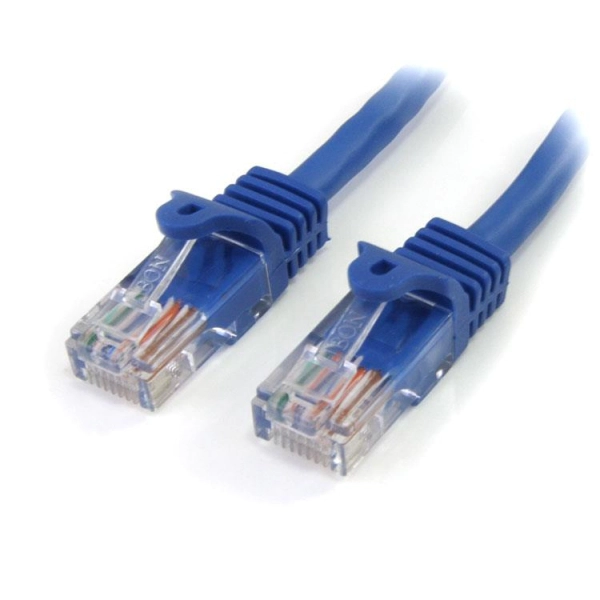 StarTech Category 5e 350MHz Snag Less UTP Patch Cable Cord Blue 2.1m