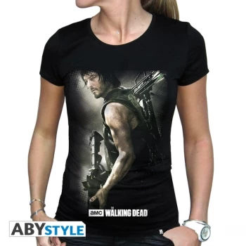 The Walking Dead - Daryl Crossbow Womens X-Large T-Shirt - Black