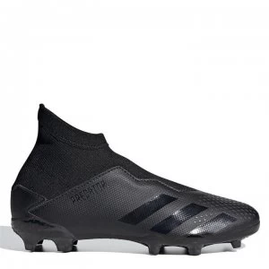 adidas Predator 20.3 Laceless Childrens FG Football Boots - Black