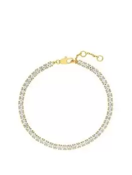 Inicio 14K Gold Plated Recycled Tennis Bracelet Gift Pouch