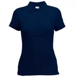 Fruit Of The Loom Womens Lady-Fit 65/35 Short Sleeve Polo Shirt (2XL) (Deep Navy)