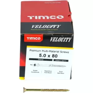 Timco Multi Purpose Countersunk Velocity Screw - 5.0 x 80 (200 pack)