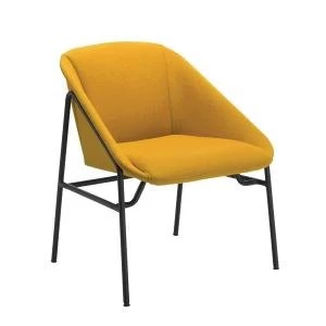 Jemini Mustard Bistro Reception Armchair Seat height 430mm KF79231