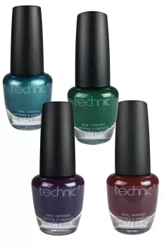 Technic Deep and Dark Metallic Nail Varnish Set