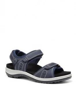 Hotter Walk Il Wide Fit Sandals - Indigo, Size 4, Women