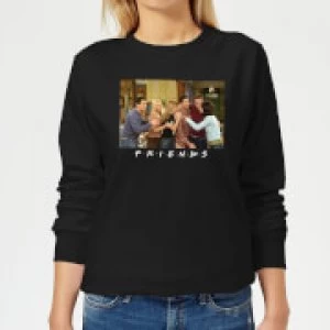 Friends Cast Shot Womens Sweatshirt - Black - S