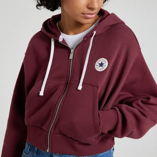 Retro Chuck Zipped Hoodie in Cotton Mix