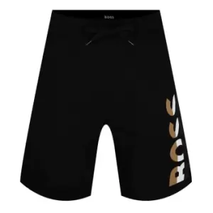 Boss Iconic Fleece Shorts - Black