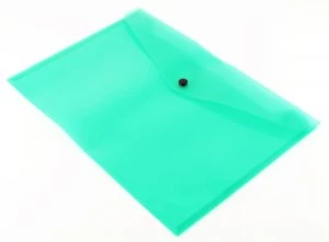 Qconnect Doc Folder Polyprop A4 Green - 12 Pack