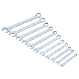 BlueSpot 4111 Combination Spanner Set Chrome Vanadium Nickel Chrome 6 - 19mm Pack of 11