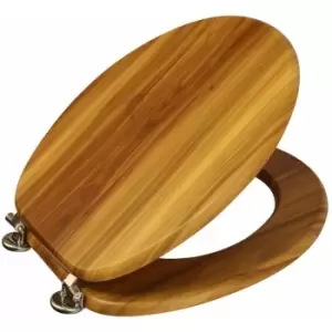 Wood Effect 'Oxford' Toilet Seat, Antique Pine - Antquie Pine