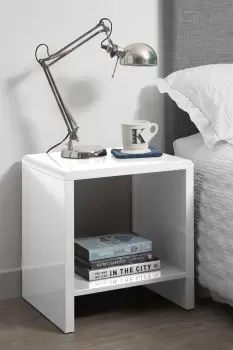 Miller Bedside Table - White - MDF