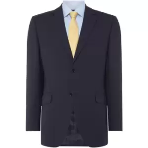 Howick Tailored Tenessee Navy Panama Suit Jacket - Blue