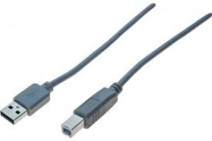 1m Grey USB 2.0 A to B Cable