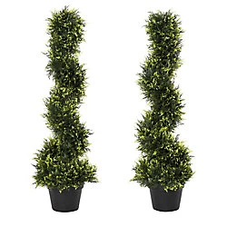 Outsunny Artificial Plant 844-348V01 Green 180 mm x 180 mm x 900 mm