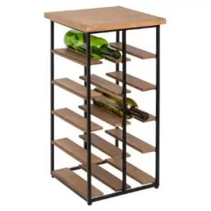 Bakos Metal & Wood 10 Bottle Wine Rack Natural