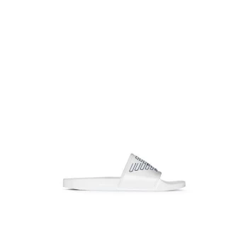 Emporio Armani Eagle Sliders - White