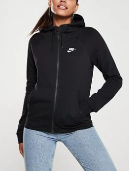 Nike NSW Essential FZ Hoodie - Black, Size XL, Women