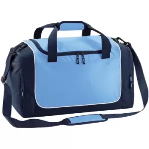 Quadra Teamwear Locker Duffle Bag (30 Litres) (One Size) (Sky/French Navy/White)