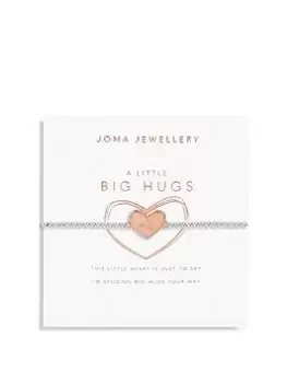 Joma Jewellery A Little... Big Hugs Silver And Rose Gold Bracelet - 15.5Cm Stretch