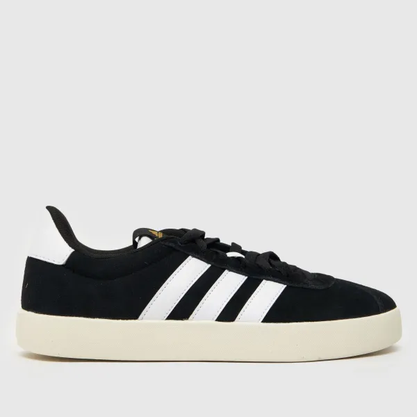 adidas vl court 3.0 trainers in Black & white