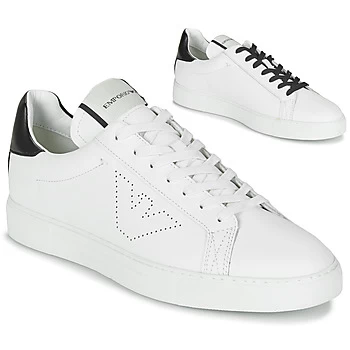 Emporio Armani Leather Cupsole Trainers White Size 8 Women