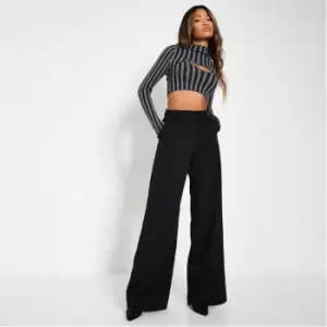 I Saw It First Wide Leg Tailored Trouser - Black