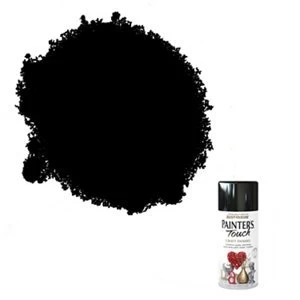 Rust-Oleum Painter's touch Black Gloss Multi-surface Decorative spray Paint 150ml