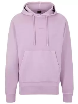 BOSS Logo-print Hoodie Light Purple