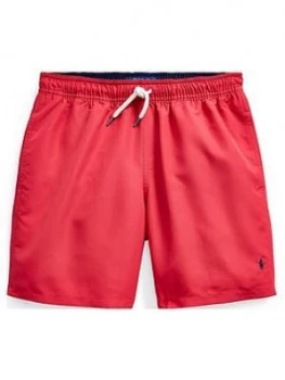 Ralph Lauren Boys Classic Swimshort, Red, Size Age: 10-12 Years, M