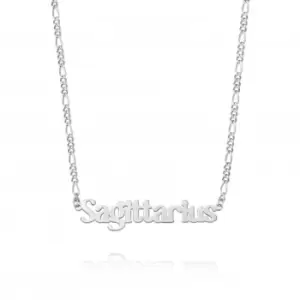 Sagittarius Zodiac Recycled Sterling Silver Necklace ZN09_SLV