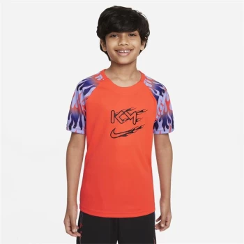 Nike Kylian Mbappe Football Top Junior - Pink/Black